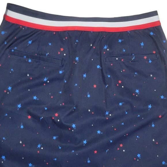 Lady Hagen Golf Skort Womens Size Small UPF 50 Stars Patriotic Pull On Skirt NEW - Picture 7 of 13